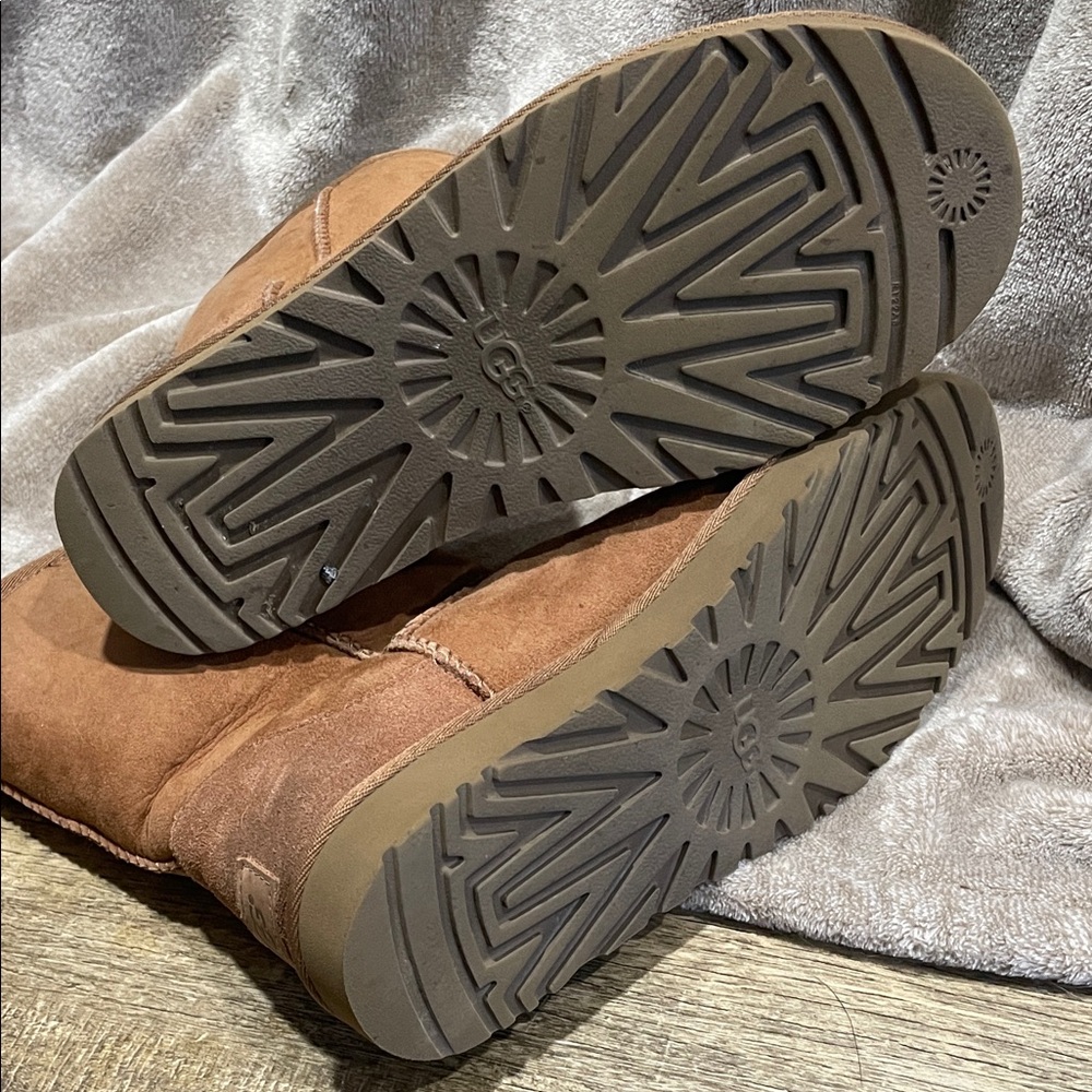 UGG Tan Suede Women's Winter Boots - Picture 4 of 4